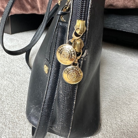 Authentic YURIE NITANI Black Leather Shoulder Bag - Picture 2 of 12